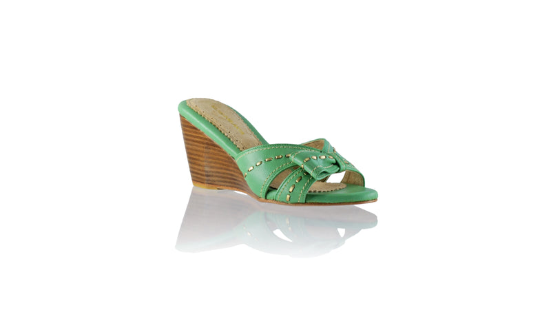Leather-shoes-Sri wedges 80mm - Tosca & Gold-sandals wedges-NILUH DJELANTIK-NILUH DJELANTIK