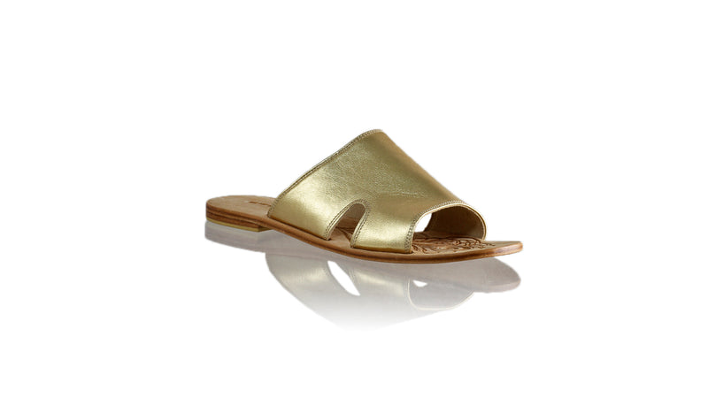Leather-shoes-Vira 20mm Flat - Gold-sandals flat-NILUH DJELANTIK-NILUH DJELANTIK