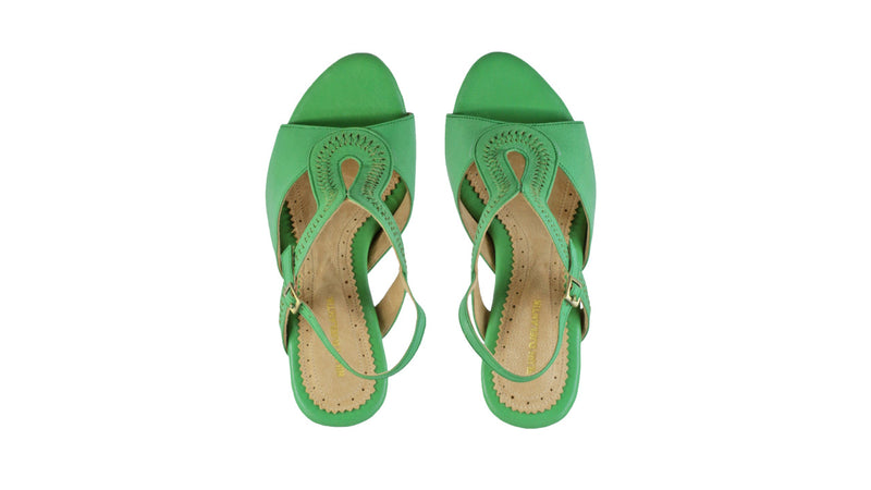 Leather-shoes-Bulan 80mm Wedge - Green-sandals higheel-NILUH DJELANTIK-NILUH DJELANTIK