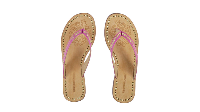 Leather-shoes-Ayu 20mm Flat - Fuschia & Gold-sandals flat-NILUH DJELANTIK-NILUH DJELANTIK