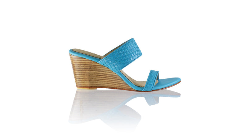 Leather-shoes-Maria 80mm Wedges - Turquoise-sandals higheel-NILUH DJELANTIK-NILUH DJELANTIK