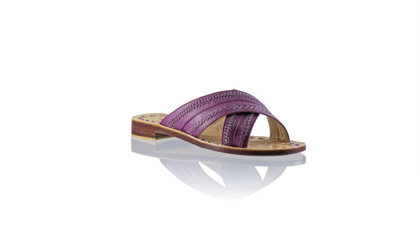 Leather-shoes-Paramita 20mm Flat - Purple BKK-sandals flat-NILUH DJELANTIK-NILUH DJELANTIK
