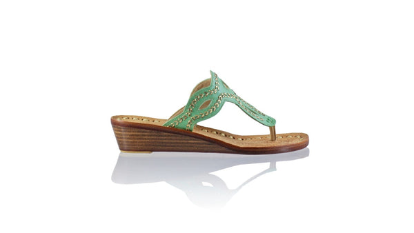 Leather-shoes-Africa 35mm Wedge - Tosca & Gold-sandals flat-NILUH DJELANTIK-NILUH DJELANTIK