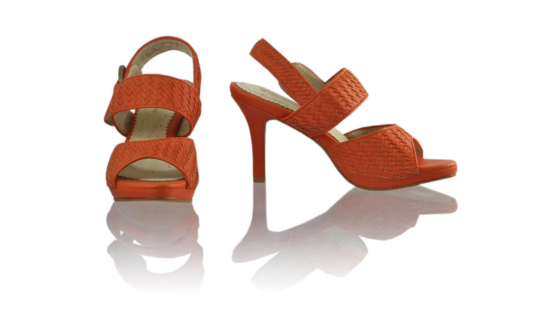 Leather-shoes-Danny PF 90MM SH-01 - Orange-sandals higheel-NILUH DJELANTIK-NILUH DJELANTIK
