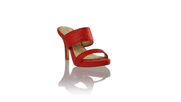 Leather-shoes-Maria 90MM SH-01 PF - Red-sandals higheel-NILUH DJELANTIK-NILUH DJELANTIK
